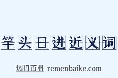 竿头日进近义词是什么意思的图片